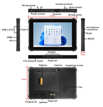 10inch Android 11.0 OS MT6771 MT7510 8Cores Handheld Rugged Tablet