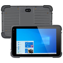 Leitor robusto portátil de 8 polegadas Windows Tablet 4GB 128GB 1D/2D Scanner de código de barras NFC