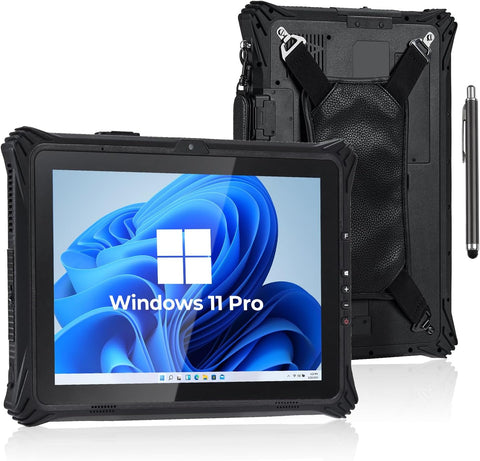 Processador N5105 8 + 128G Windows OS Tablet robusto suporta bateria Hotswap, porta de bateria removível
